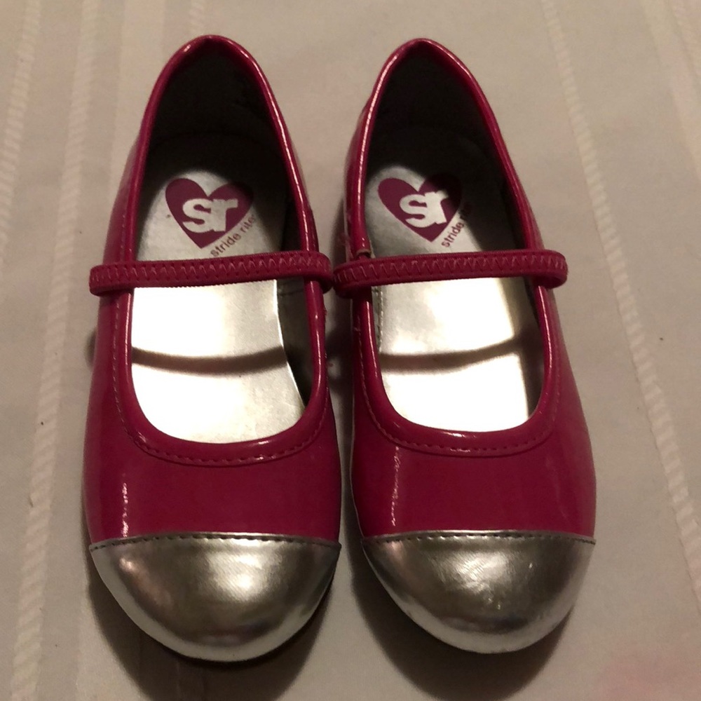 Pink and silver shoes
